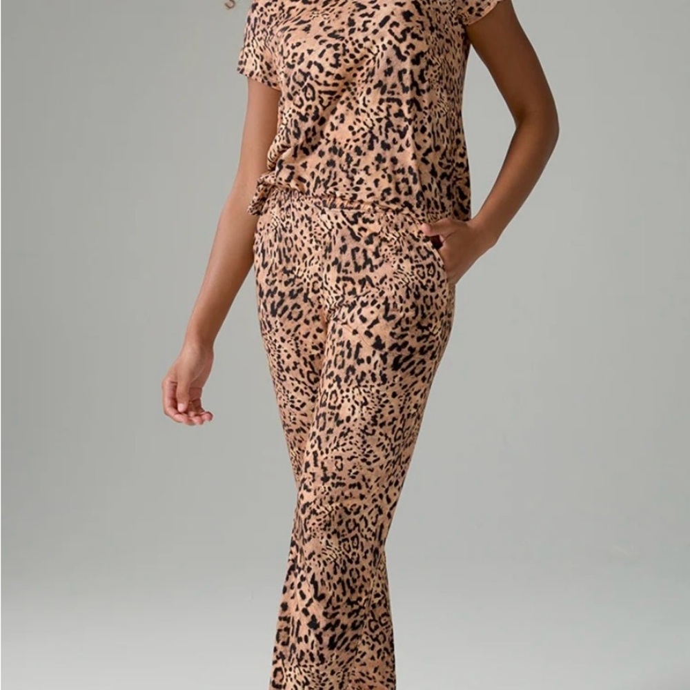 Soma Cool Nights Leopard Print Sleepwear Set